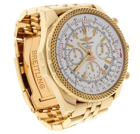 mens breitling yellow gold watches|Breitling gold watches men.